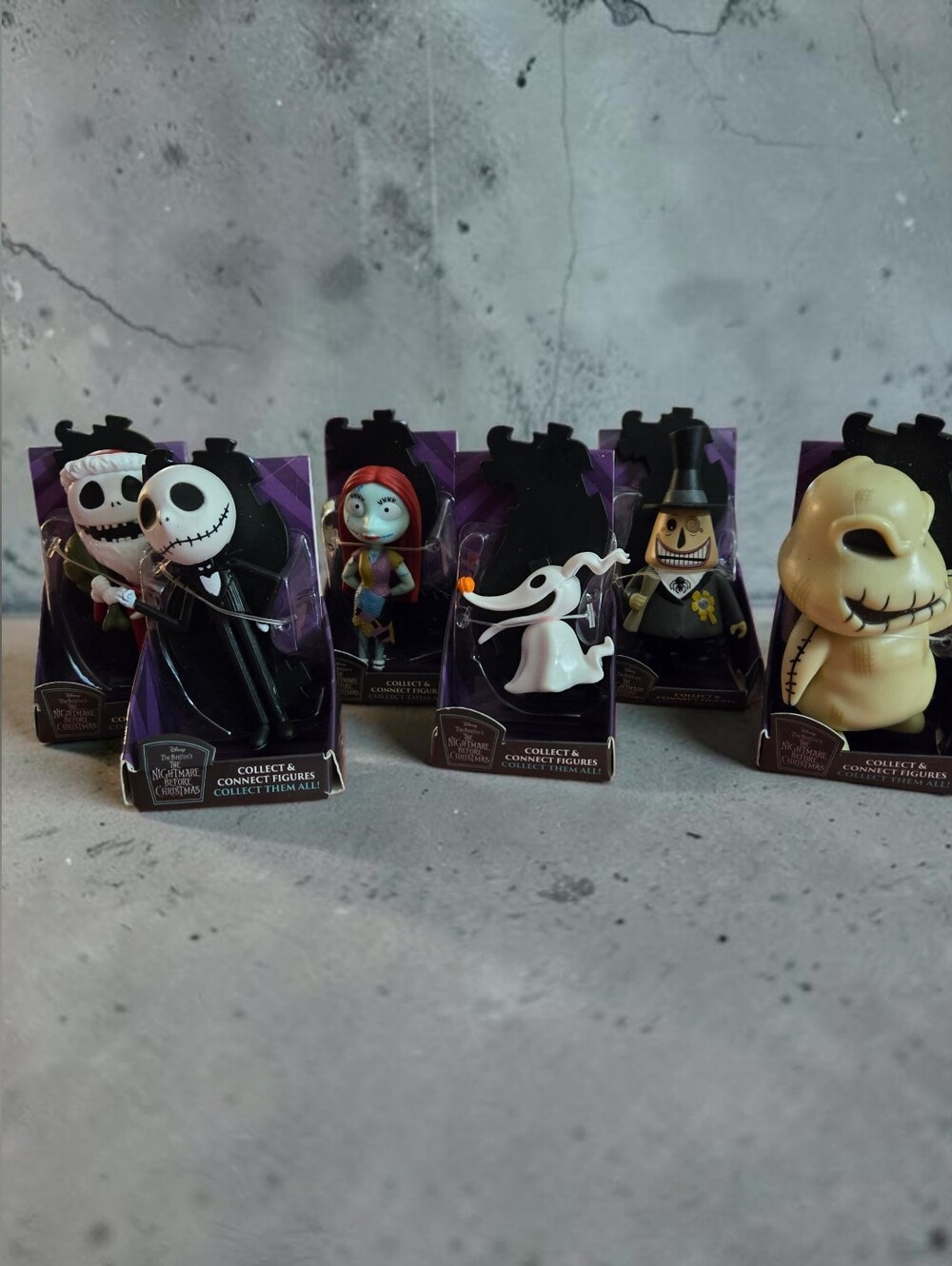 Tim Burton's the Nightmare Before Christmas Collect and Connect mini Figures Lot